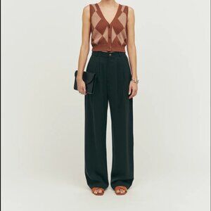 Reformation Mason Pant in Black - Hemmed to 30" Inseam